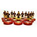 Subbuteo Andrew Table Soccer Rayo Vallecano 2023-24 away kit on Aeolus II Professional bases